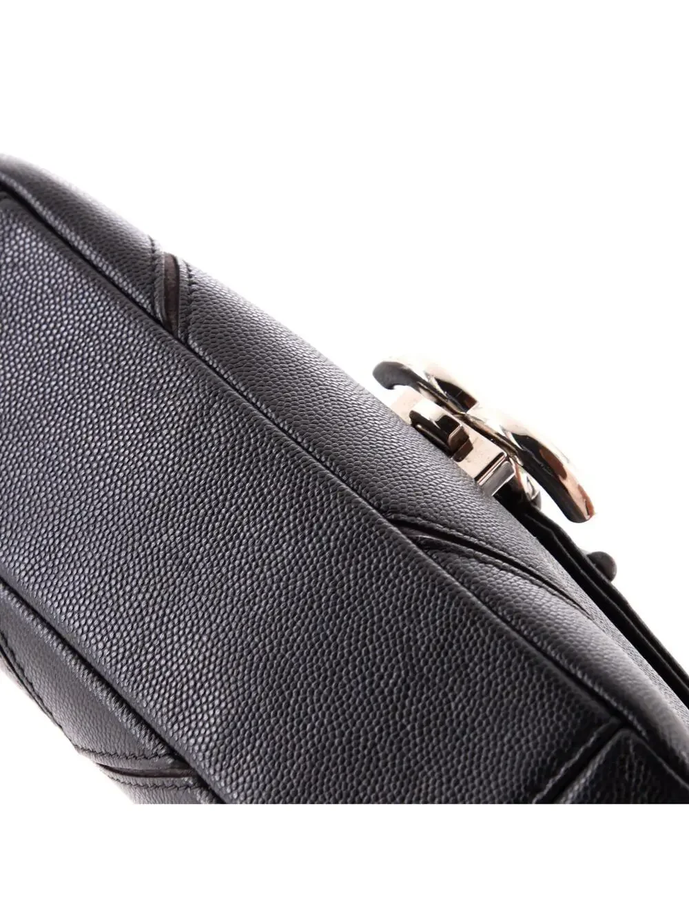 Chanel Macro Flap Bag Chevron Caviar #335628C32B